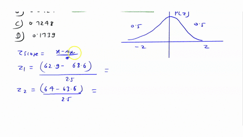 assume-that-womens-heights-are-normally-distributed-with-a-mean-of-636-inches-and-a-standard-deviation-of-25-inches-if-90-women-are-randomly-selected-find-the-probability-that-they-have-a-me-24605