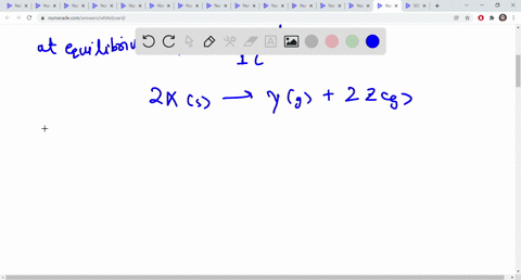 compound-x-decomposes-upon-heating-according-to-the-following-equation-2-xs-y-g-2-z-g-when-5-mol-ofx-were-put-in-a-1-dm-container-and-heated-the-equilibrium-mixture-contained-06-mol-of-y-wha-68292