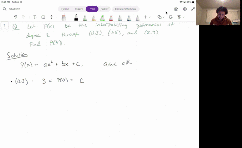 let-px-be-the-interpolating-polynomial-of-degree-2-that-goes-through-the-three-points-03-15-and-29-find-p4-66918