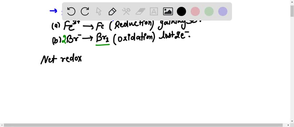 SOLVED: 1. Balance the following redox reactions using the half ...