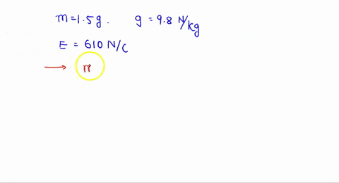 what-must-the-charge-sign-and-magnitude-of-a-particle-of-mass-150-g-be-for-it-to-remain-stationary-when-placed-in-a-downward-directed-electric-field-of-magnitude-610-nc-use-980-ms-for-the-ma-52707