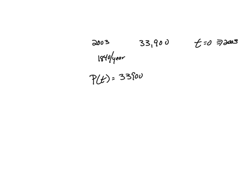 1-point-in-2003-the-price-of-a-certain-automobile-was-approximately-33900-with-a-depreciation-of-1840-per-year-a-write-an-equation-to-model-the-problem-let-p-be-the-price-of-the-car-and-let-t-represen