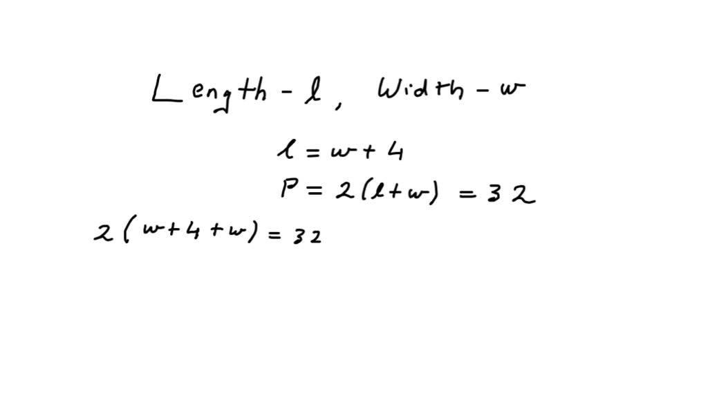 SOLVED Text A rectangular room is 4 meters longer than it is wide