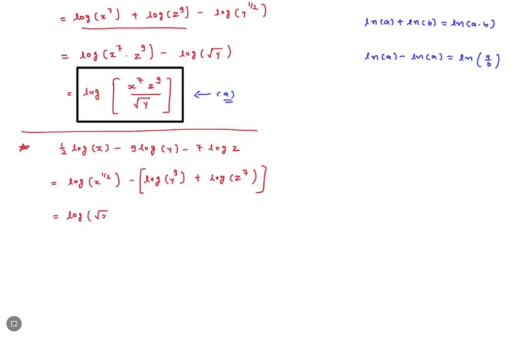 solved-5-use-properties-of-logarithms-to-condense-each-logarithmic