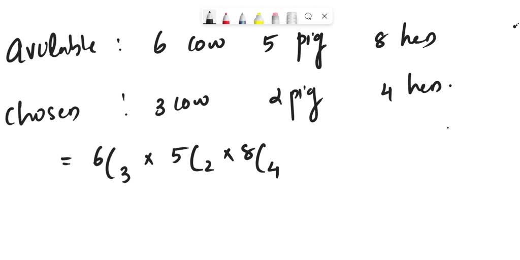 Solved 7 A Farmer Buys 3 Cows 2 Pigs And 4 Hens From A Person Who Had 6cows 5 Pigs And 8 Hens Solved 7 A Farmer Buys 3 Cows 2 Pigs And 4 Hens From A Person Who Had 6cows 5 Pigs And 8 Hens