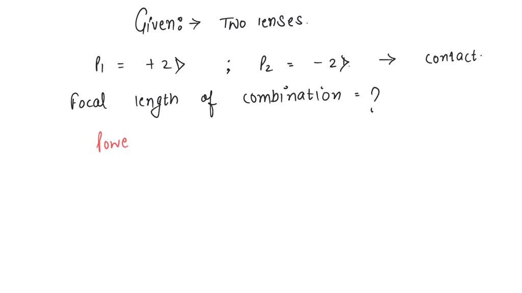 Two lenses of power +12 and 2 diopters are placed in contact. What will the focal length of
