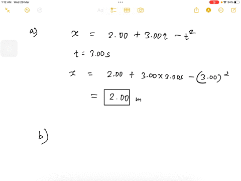 a-particle-moves-along-the-x-axis-according-to-the-equation-x200300-t-t2-where-x-is-in-meters-and-t-93948