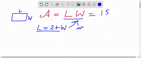 the-length-of-a-rectangle-is-2-inches-more-than-the-width-the-area-is-15-square-inches-find-the-dimensions-the-length-of-the-rectangle-is-inches-while-the-width-is-inches-00058