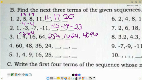 find-the-next-three-terms-of-the-given-sequences_-1-2-5-8-11-6-2-4-8-16-2-1-3-7-1l_-7-26-18-54-3-1-416_-64-8-324354-460-4836-24-9-7-9-1-13-5-1-49-16-25-10-write-the-first-four-terms-of-the-s-91283