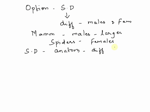 question-32-2-in-populations-of-an-individual-species-sexual-dimorphisms-make-it-impossible-to-distinguish-males-from-females-are-the-differences-observed-between-males-and-females-seldom-oc-73972