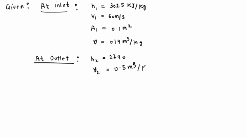 a-nozzle-is-a-device-for-increasing-the-velocity-of-a-steadily-flowing-stream-of-fluid-at-the-inlet-to-a-certain-nozzle-the-enthalpy-of-the-fluid-is-3025-kjkg-and-the-velocity-is-60-ms-at-th-29205