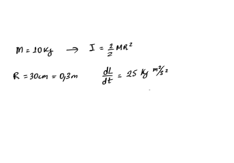 3-a-10-mathrmkg-solid-cylinder-leftmathrmi1-2-mathrmmr2right-with-a-radius-of-300-mathrmcm-is-rotating-about-a-vertical-axis-through-its-center-if-the-angular-momentum-is-increasing-at-the-rate-of-25