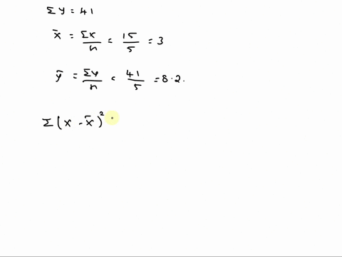 given-are-five-observations-for-two-variables-and-1-2-3-4-5-3-7-7-10-14-d-develop-the-estimated-regression-equation-by-computing-the-values-of-b0-and-b1-to-1-decimals-e-use-the-estimated-reg-90757