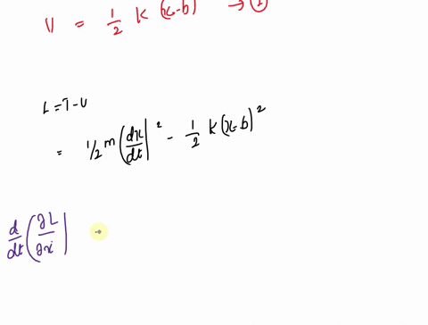 want-full-solution-a-pendulum-consists-of-a-mass-m-suspended-by-a-massless-spring-with-unextended-length-b-and-spring-constant-k-a-sketch-the-problem-b-use-the-lagrangian-method-to-find-the-09096