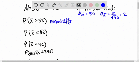 a-population-has-a-mean-of-50-and-a-standard-deviation-of-12-if-a-random-sample-of-36-is-taken-what-is-the-probability-that-the-sample-mean-is-each-of-the-following-a-greater-than-52-b-less-34825