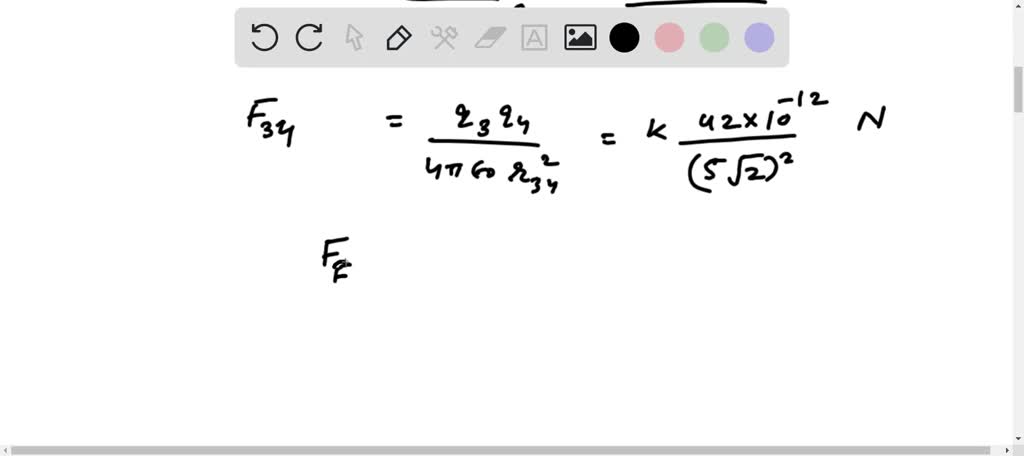 SOLVED:Four point charges have following magnitudes and coordinates. q1 ...