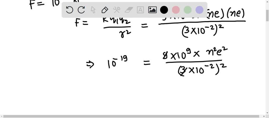 SOLVED: The excess (equal in number) number of electrons that must be ...