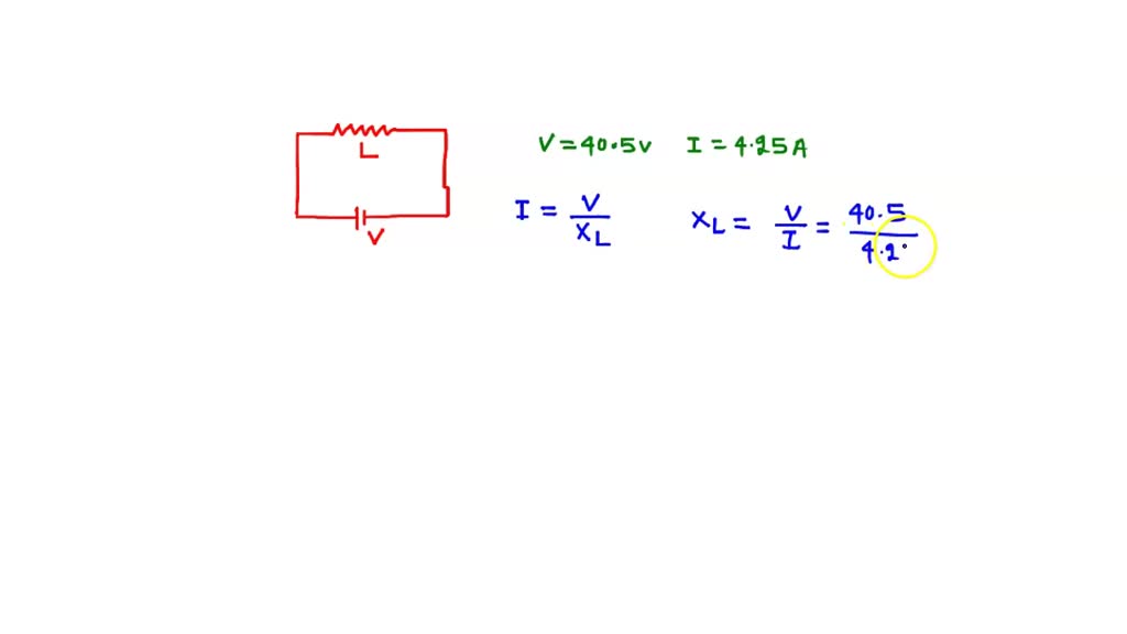 SOLVED An inductor with L = 9.70 mH is connected across an ac source