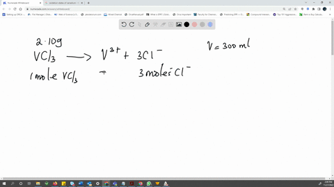 chemist-prepares-solution-of-vanadiumiii-chloride-vcl-by-measuring-out-210-of-vci-into-300-ml-volumetric-flask-and-filling-to-the-mark-with-distilled-water-calculate-the-molarity-of-ci-anion-05302