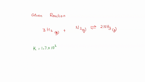 a-part-1-for-the-reaction-3h2gn2g2nh3g-at-225-c-the-equilibrium-contant-is-17102-if-the-equilibrium-mixture-contains-020-m-h2-and-0022-m-n2-what-is-the-molar-concentration-of-nh3-express-you-46872