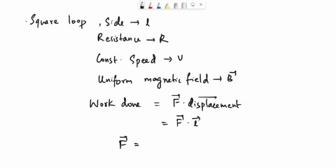 a-square-wire-loop-of-side-l-and-resistance-r-is-pulled-with-constant-speed-v-from-a-region-of-no-2-23277
