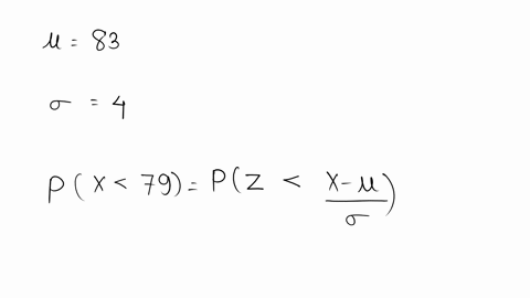 assume-the-random-variable-x-is-normally-distributed-with-mean-p-83-and-standard-deviation-find-the-indicaled-probability-px-79-px-79-round-to-four-decimal-places-as-needed-46957