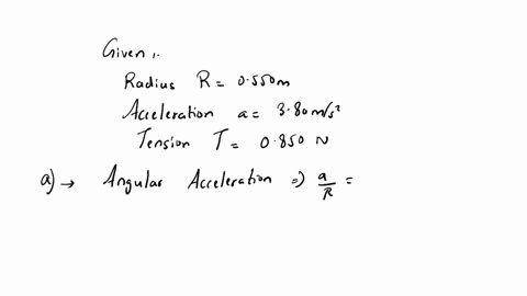 a-solid-frictionless-cylindrical-pulley-has-a-radius-r-0550-m-a-block-is-attached-to-a-cord-that-is-wrapped-around-the-outside-of-the-pulley-the-block-is-falling-with-a-downward-acceleration-7638
