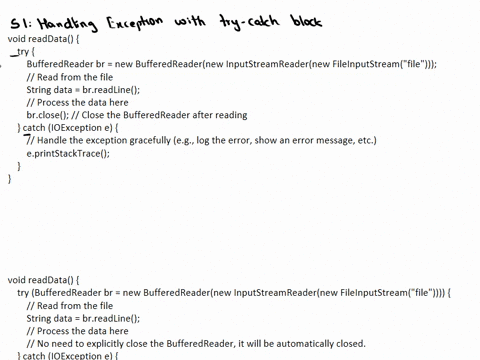 the-following-code-segment-was-provided-in-chapter-1-of-java-coding-guidelinesvoid-readdata-throws-ioexception-bufferedreader-br-new-bufferedreadernew-inputstreamreader-new-fileinputstreamfi-07187