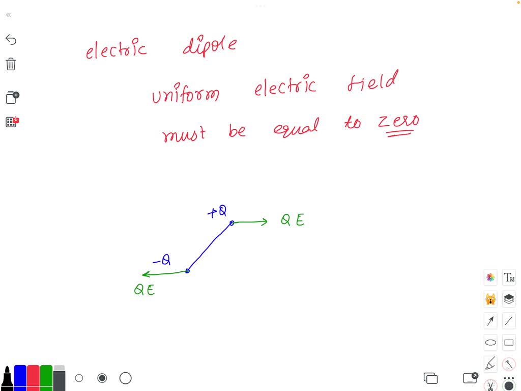 SOLVED: RQ: An electric dipole is placed in uniform electric field ...