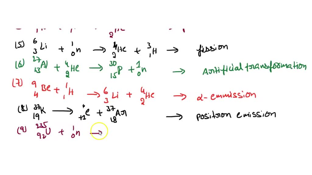 Predict the missing product or reactant in the following nuclear