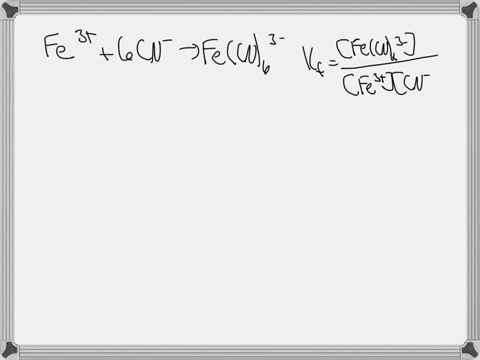 12-in-the-presence-of-mathrmcn-mathrmfe3-forms-the-complex-ion-mathrmfemathrmcn_6-3-the-equilibrium-concentrations-of-mathrmfe3-and-mathrmfemathrmcn_6-3-are-85-times-10-40-mathrmm-and-15-times-10-3-ma
