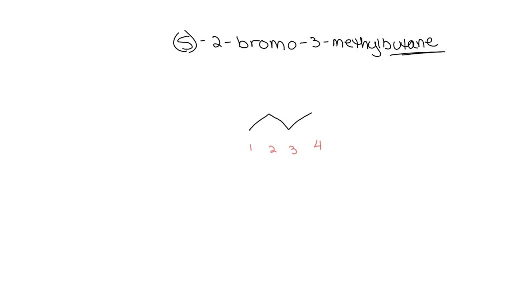 draw the structure of 2-bromo-3 methylbutane