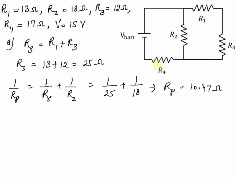 in-the-circuit-diagram-below-r1-130-0-r2-180-q-r3-120-q-and-r4-170-q-the-supplied-voltage-is-150-v-determine-a-the-equivalent-resistance-of-the-circuit-b-the-current-through-the-resistor-r4-51423