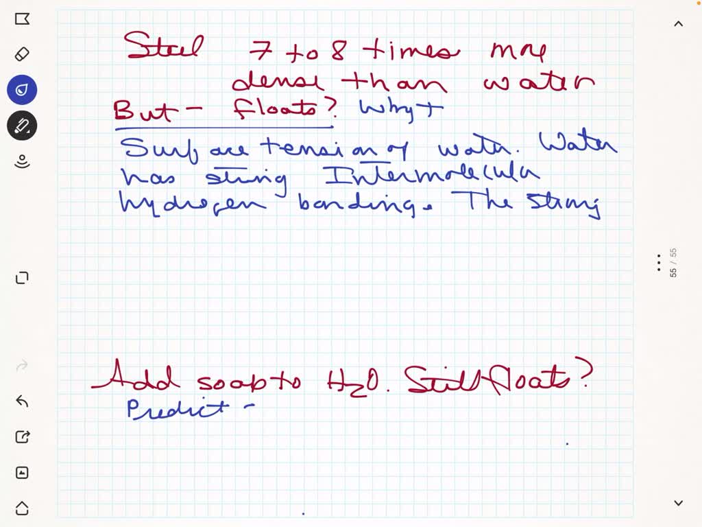 SOLVED Even though steel is about 7 to 8 times denser than water, a