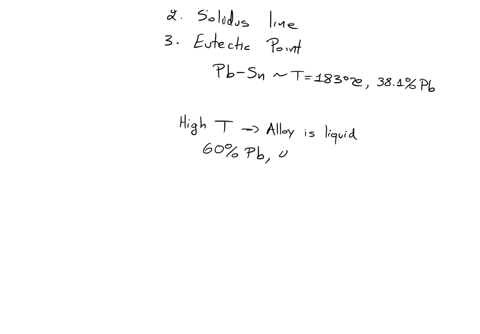 b-explain-in-detail-the-cooling-of-an-alloy-of-composition-60-mathrmpb-and-40-mathrmsn-from-above-the-liquidus-to-below-the-solidus-and-describe-its-structure-in-the-solid-state