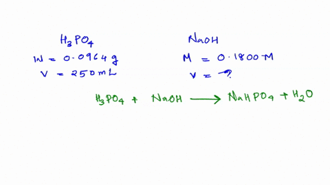 a-chemistry-student-weighs-out-00964g-of-phosphoric-acid-h3po4-a-triprotic-acid-into-a-250ml-volumetric-flask-and-dilutes-to-the-mark-with-distilled-water-he-plans-to-titrate-the-acid-with-0-75678