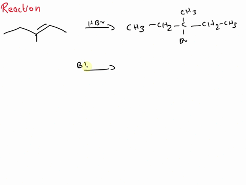 write-an-equation-for-the-reaction-of-3-methyl-2-pentene-with-each-of-the-following-reagents-a-hydrogen-bromide-b-bh3-followed-by-h2o2-oh-c-hydrogen-pt-catalyst-d-kmno4-oh-e-bromine-f-h2o-h-32258