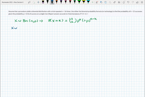 assume-that-a-procedure-yields-a-binomial-distribution-with-a-trial-repeated-n-16-times-use-either-the-binomial-probability-formula-or-technology-to-find-the-probability-of-k-15-successes-gi-77813