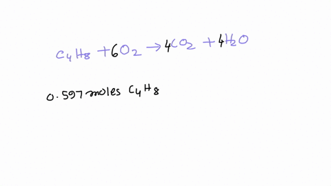 Given the balanced chemical equation c4h8 6o2 4co2 4h2o if...
