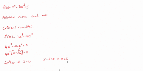find-all-relative-extrema-of-the-function-use-the-second-derivative-test-when-applicable-if-an-answer-does-not-exist-enter-dne-fx-x4-8x3-5-relative-maximum-x-y-relative-minimum-x-y-11348
