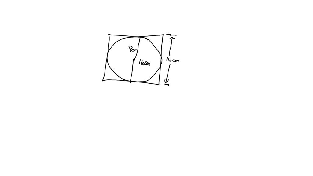 SOLVED The diagram shows a circle inside a square. 16 cm Work out the area of the circle