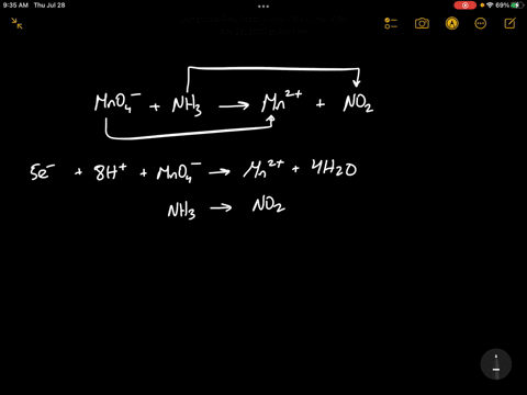 balance-the-chemical-equation-for-the-following-redox-reaction-under-acidic-aqueous-conditions-with-the-smallest-whole-number-coefficients-possible-using-the-half-reaction-method-on-which-si-43432
