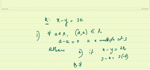 24-define-a-relation-r-on-the-set-of-all-integers-by-x-r-y-iff-x-y-3k-for-some-integer-k-verify-that-r-is-an-equivalence-relation-and-describe-the-equivalence-class-e5-how-many-distinct-equi-65347