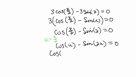 find-all-solutions-of-the-equation-in-the-interval-02-pi-enter-your-answers-as-a-comma-separated-list-beginarrayl-3-cos-leftfracx2right-3-sin-x0-xsquare-endarray-use-a-graphing-utility-to-verify-the-s