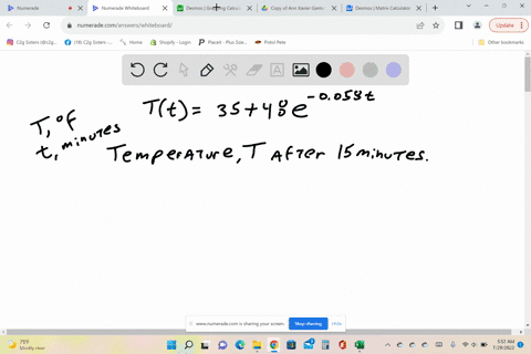 a-can-of-soda-at-83f-is-placed-in-a-refrigerator-that-maintains-a-constant-temperature-of-35f-the-temperature-t-of-the-soda-15-t-minutes-after-it-is-placed-in-the-refrigerator-is-given-by-t-55072
