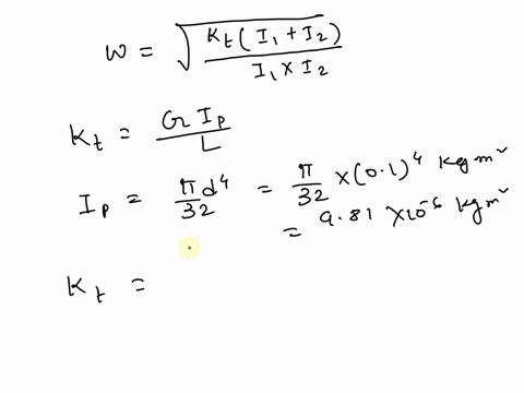 determine-the-natural-frequency-of-torsional-vibrations-of-a-shaft-with-two-circular-discs-of-uniform-thickness-at-the-ends-the-masses-of-the-discs-are-m1-500kg-and-m2-1000kg-and-their-outer-72472