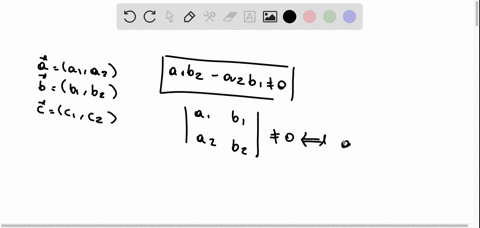 let-a-a1-a2-b-b1-b2-and-c-c1-c2-be-three-nonzero-vectors-if-a1-b2-a2-b1-0-then-show-there-are-two-scalars-and-such-that-c-a-b