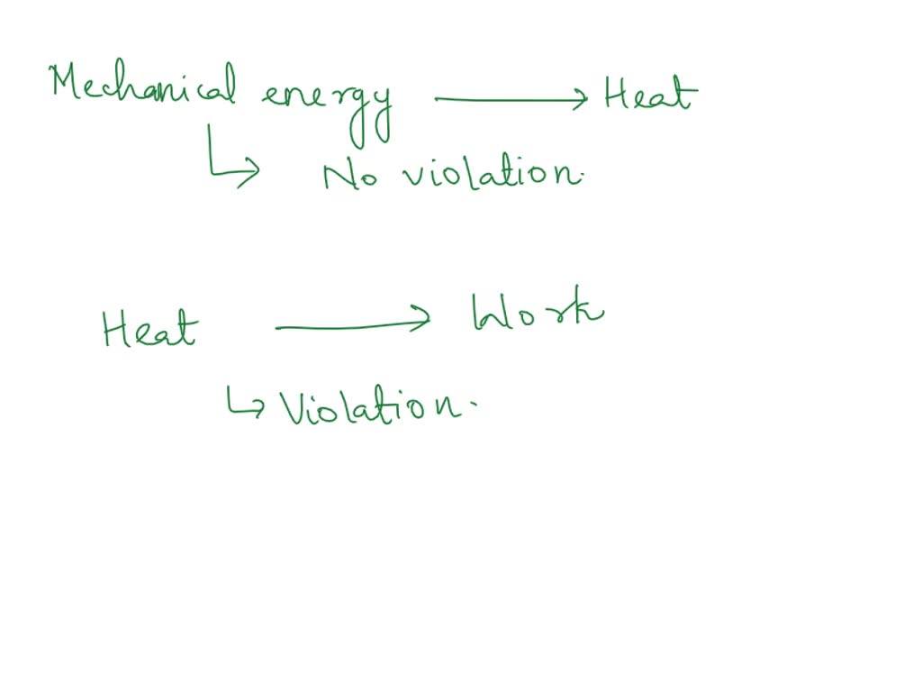 SOLVED Is it a violation of the second law of thermodynamics to convert mechanical energy