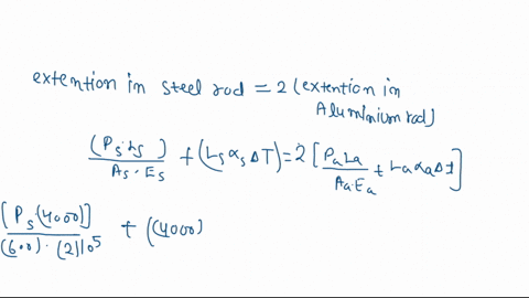 for-assembly-shown-in-the-figure-determine-the-stress-in-each-of-the-two-vertical-rods-if-the-temperature-rises-40-c-after-the-load-p-50-kn-is-applied-neglect-the-deformation-and-mass-of-the-43983