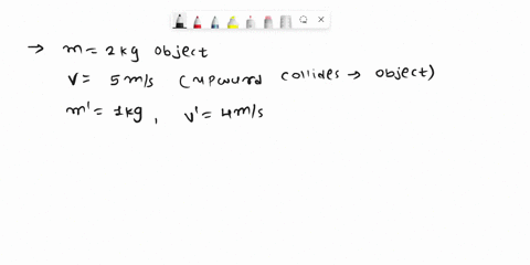 a-2kg-object-traveling-at-5-ms-upward-collides-with-another-object-with-a-mass-of-1-kg-travels-left-at-4-ms-they-stick-together-after-the-collision-what-is-the-horizontal-final-velocity-81305